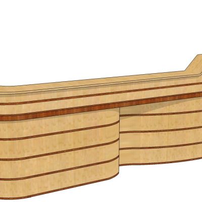 现代办公前台接待接待台服务台