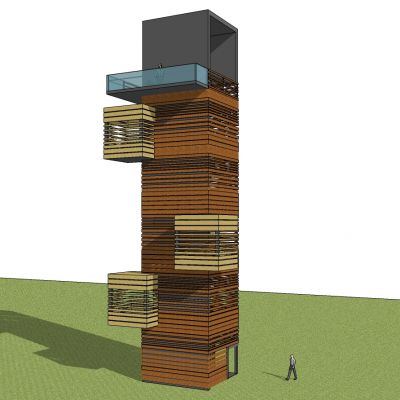 现代观景台观景台