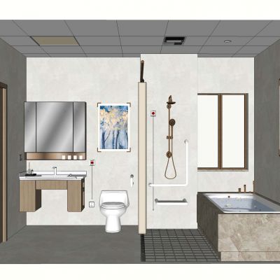 现代简约卫生间