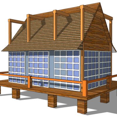 山村民宿度假小木屋