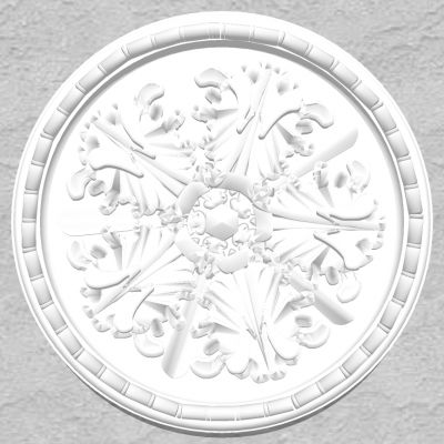 欧式法式圆形石膏雕花灯盘灯座