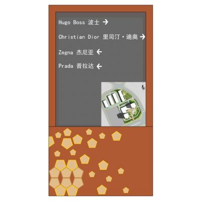 商场商业道路指示牌标