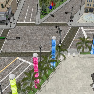 繁华道路景观