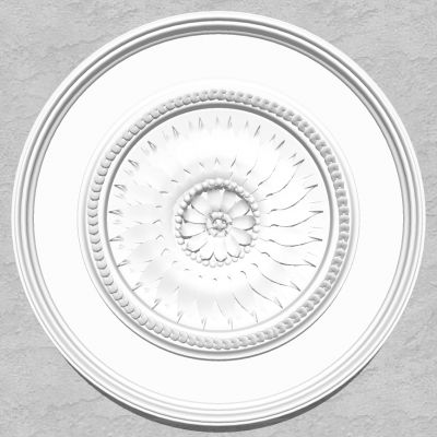 欧式法式圆形石膏雕花灯盘灯座