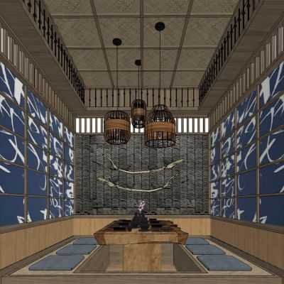 日式中式泰式榻榻米餐饮茶室