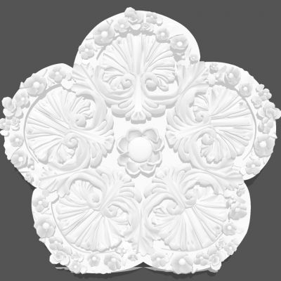 欧式法式圆形石膏雕花灯盘灯座