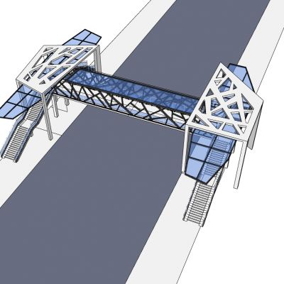 异形钢架过街天桥