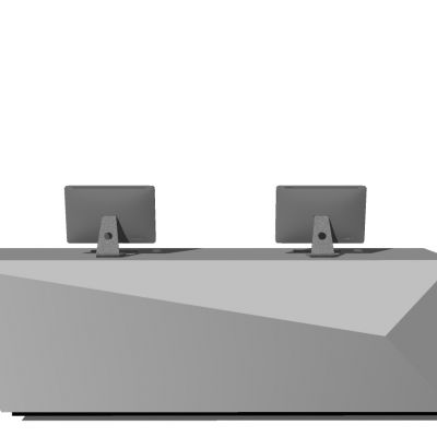 现代办公室前台接待台服务台