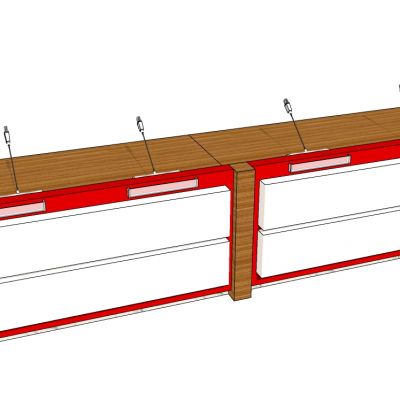 现代业务接待台前台接待桌台服务台