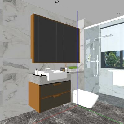 现代简约北欧轻奢卫生间