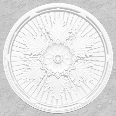 欧式法式圆形石膏雕花灯盘灯座