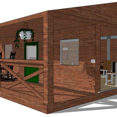 山村民宿度假小木屋