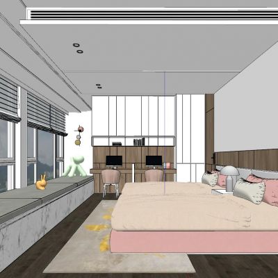 现代轻奢工业儿童房