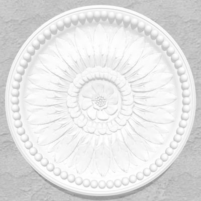 欧式法式圆形石膏雕花灯盘灯座