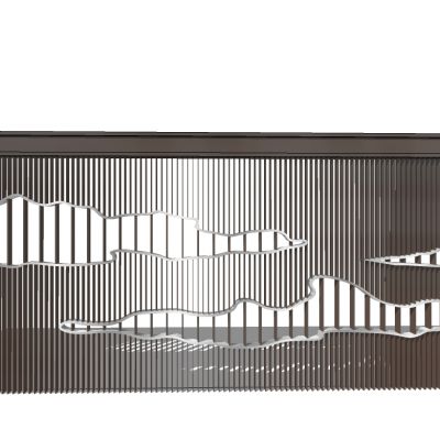 新中式假山形状格栅