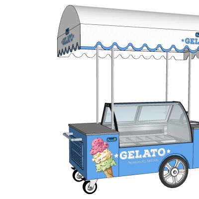 商场商业售卖亭流动摊位售卖车甜品冷饮店摊位