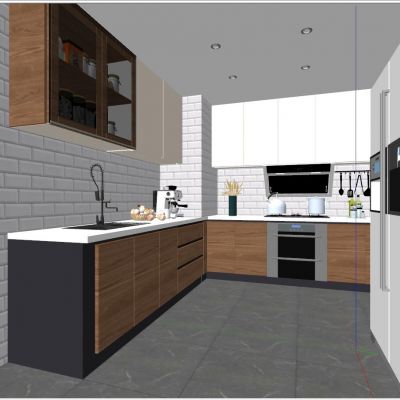 现代北欧工业风厨房