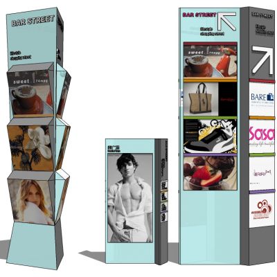 商场商业道路指示牌标