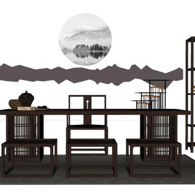 中式泰式新中式茶室