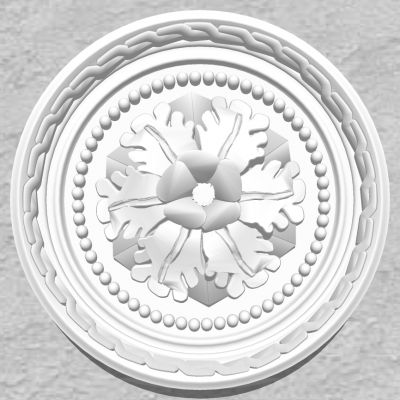 欧式法式圆形石膏雕花灯盘灯座