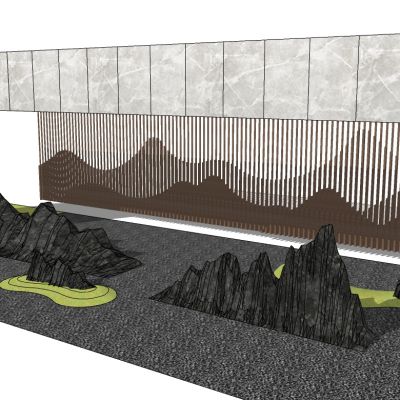 新中式枯山水山脉