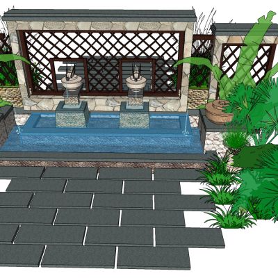 新中式新亚洲金属铁艺花格