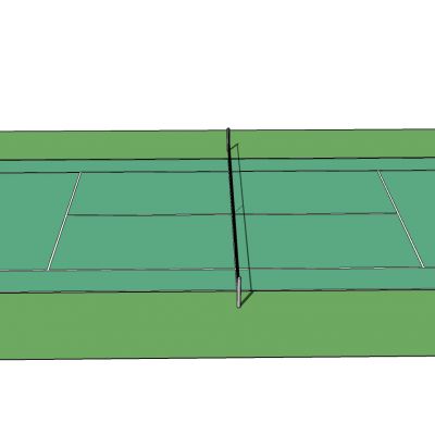 网球羽毛球运动场馆赛场