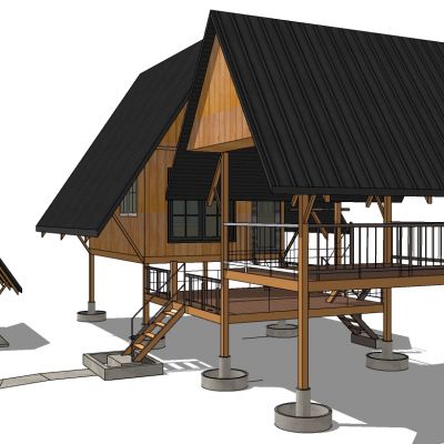 山村民宿度假小木屋