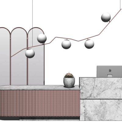 接待吧台前台桌