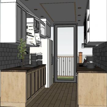 现代北欧工业风厨房