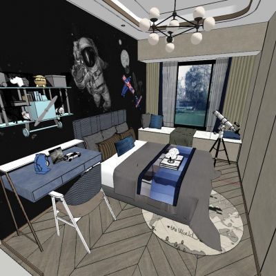 现代轻奢儿童房