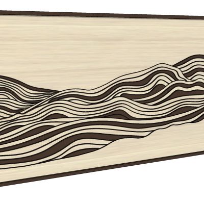 新中式假山形状格栅