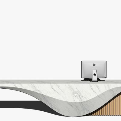 现代接待台服务台前台接待