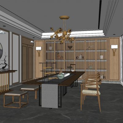 日式泰式新中式茶室