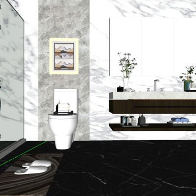 现代简约卫生间