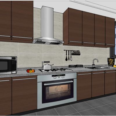 后现代北欧港式新中式厨房