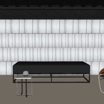 现代简约休闲区铁艺框架