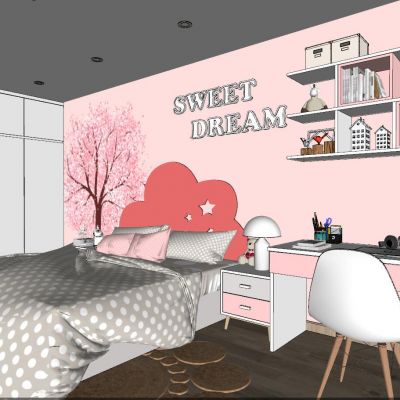 现代工业风儿童房