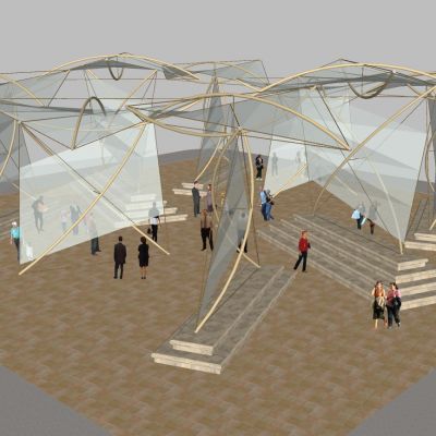 后现代异形膜结构