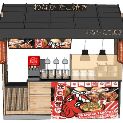 日式售卖亭流动摊位售卖车餐厅