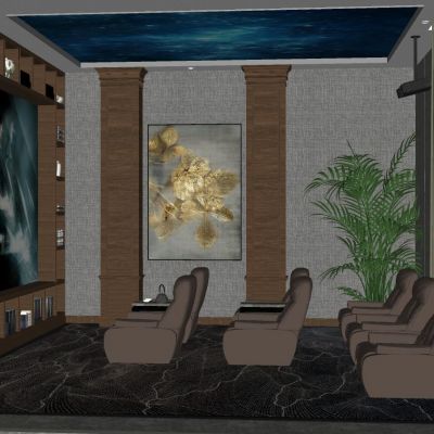 简欧式现代影视厅