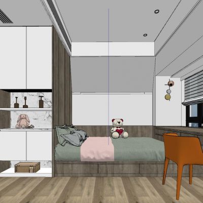 现代轻奢工业风儿童房