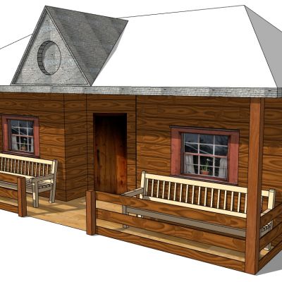 山村民宿度假小木屋