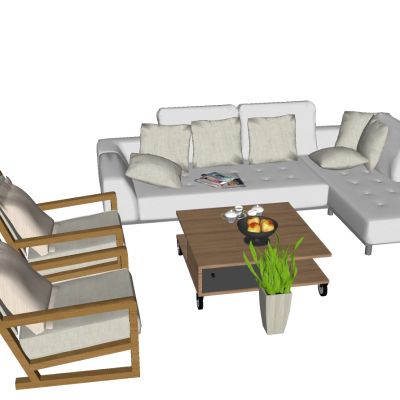 北欧现代转交沙发