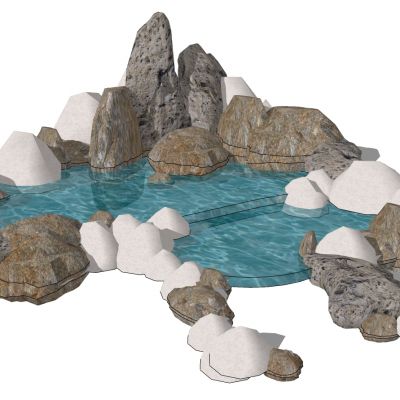 中式景观SU模型