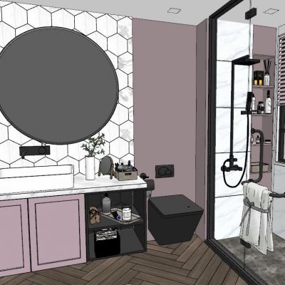 北欧现代卫生间浴室