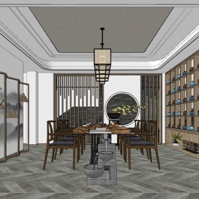 新中式泰式日式中式茶室