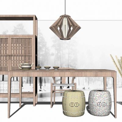 新中式日式泰式中式书房