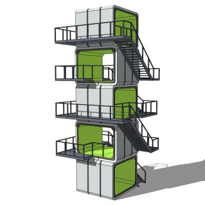 现代异形观景台