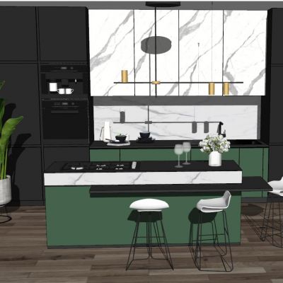 现代北欧工业风厨房